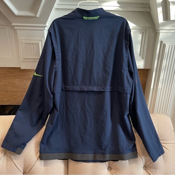 AE:  Nike Dri Fit NFL Seattle Seahawks Jacket Men's M Full-Zip Jacket Navy - Picture 2 of 14